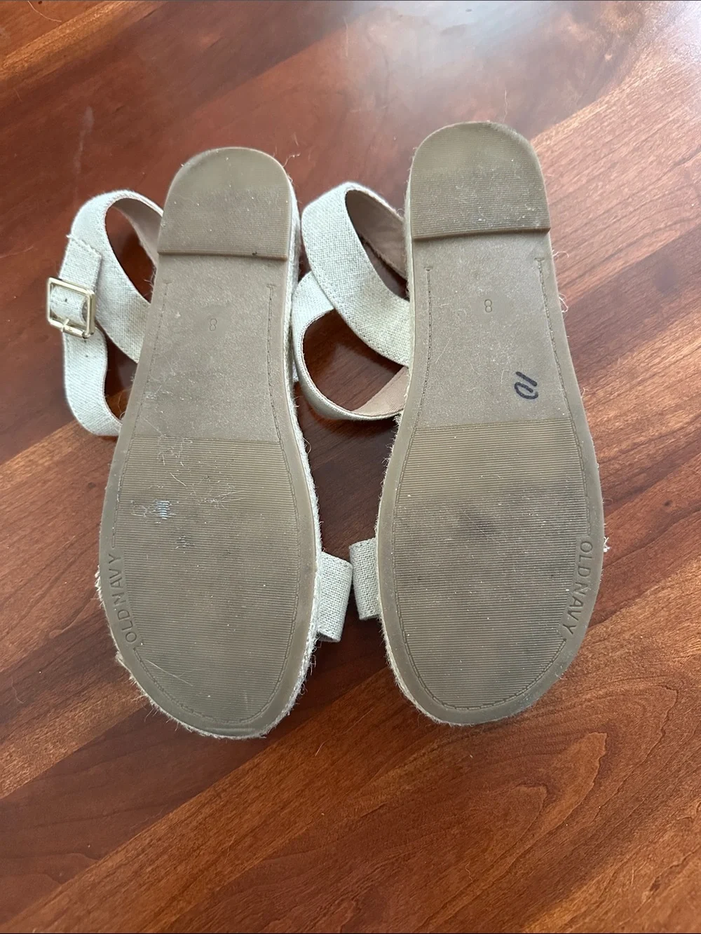 Women's Beige Ankle-Strap Old Navy Sandals - Comfortable Everyday Style